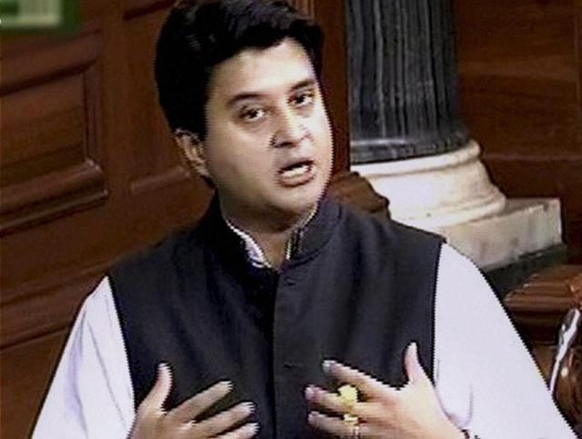 Congress leader Jyotiraditya Scindia speaks in Lok Sabha during the second day of winter session of Parliament in New Delhi. (PTI) Congress leader Jyotiraditya Scindia speaks in Lok Sabha during the second day of winter session of Parliament in New Delhi. (PTI)