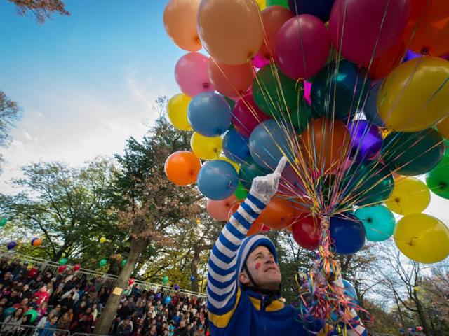A clown livens up the crowd during the Macy’s Thanksgiving Day Parade on Thursday in New York. (AP) A clown livens up the crowd during the Macy’s Thanksgiving Day Parade on Thursday in New York. (AP)