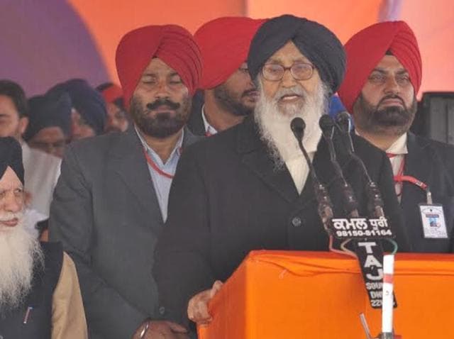 Chief minister Parkash Singh Badal(HT Photo) Chief minister Parkash Singh Badal(HT Photo)