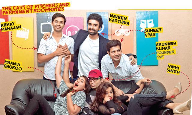 The cast of Pitchers and Permanent Roommates (Photo: Satish Bate) The cast of Pitchers and Permanent Roommates (Photo: Satish Bate)