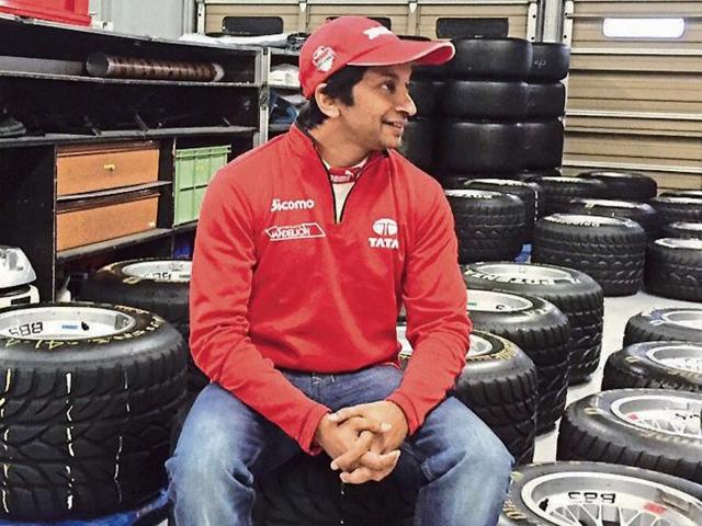 Narain Kartikeyan between races at the finale of the Japanese Super Formula at the Suzuka circuit on November 8. (HT Photo) Narain Kartikeyan between races at the finale of the Japanese Super Formula at the Suzuka circuit on November 8. (HT Photo)