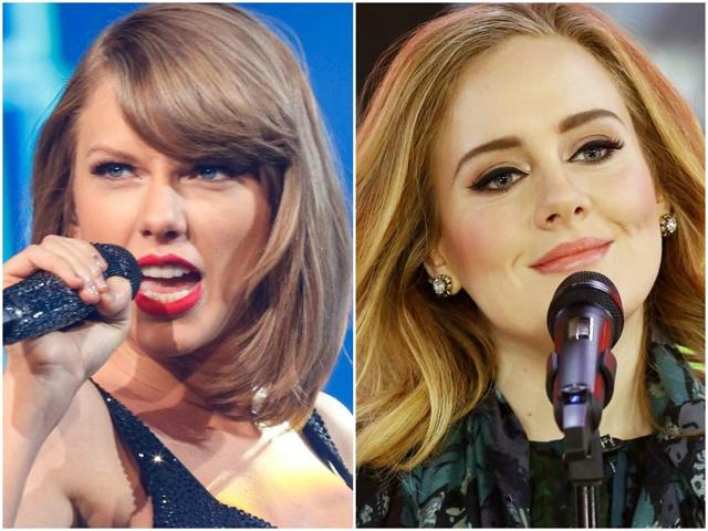 Adele revealed that a song called “Send my love (to your new lover)” from her latest album 25 happened because of Taylor Swift. (Reuters and AP) Adele revealed that a song called “Send my love (to your new lover)” from her latest album 25 happened because of Taylor Swift. (Reuters and AP)