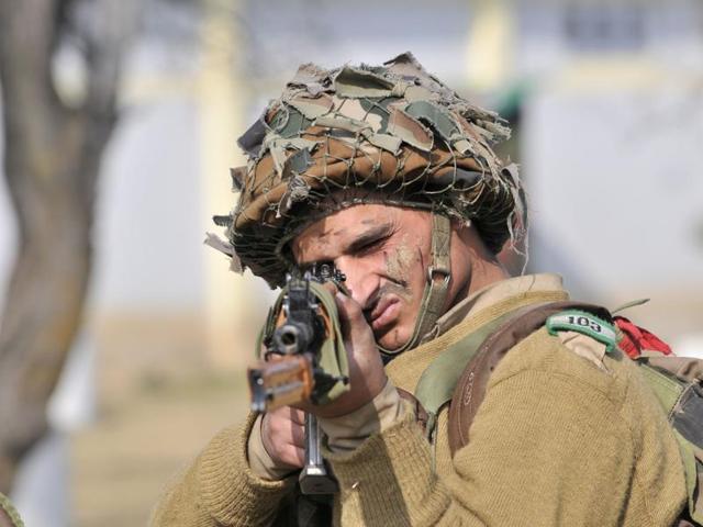 The JAKLI was raised as a local militia in response to Pakistan’s invasion of Kashmir in 1947 and was converted into a full-fledged regiment in 1972. (Waseem Andrabi/HT Photo)