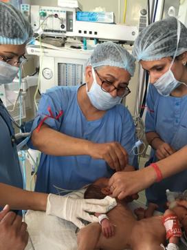 A 30-member-team was formed which was divided into two surgical units. There were two surgical teams, two anaesthesia teams and two post-operative care teams for the procedure. Two operating theatres were prepared for the procedure. (HT Photo) A 30-member-team was formed which was divided into two surgical units. There were two surgical teams, two anaesthesia teams and two post-operative care teams for the procedure. Two operating theatres were prepared for the procedure. (HT Photo)