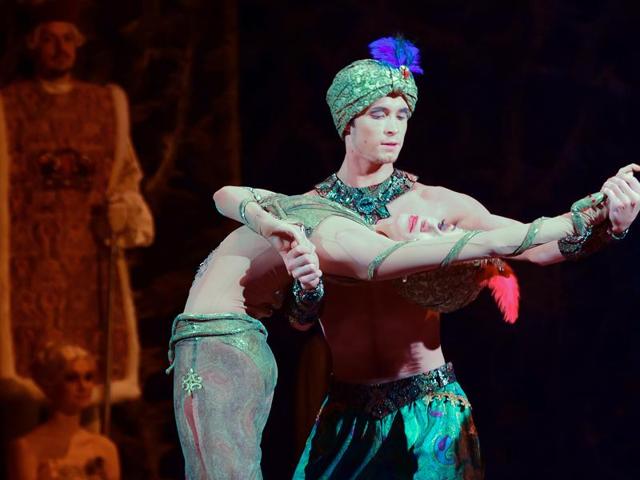 Hungarian National Ballet dancers rehearse Tchaikovsky’s The Nutcracker. (AFP)