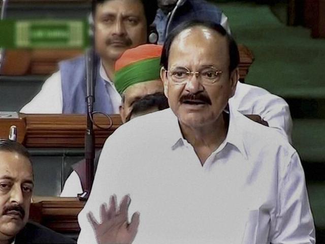 Parliamentary Affairs Minister Venkaiah Naidu speaks in Lok Sabha during the winter session of Parliament in New Delhi on Monday. (PTI) Parliamentary Affairs Minister Venkaiah Naidu speaks in Lok Sabha during the winter session of Parliament in New Delhi on Monday. (PTI)