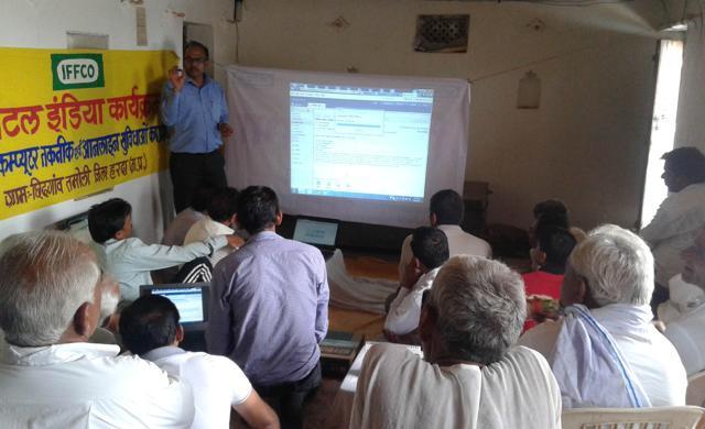 This change has been the initiative of an enthusiastic villager, when he formed a group, the Gramin Vikas Sahkari Sakh Samiti Maryadit, and started training villagers on how to use the internet at Re 1 per hour. (HT Photo)