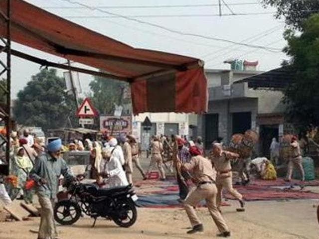 The Punjab government has asked the Central Bureau of Investigation (CBI) as well to look into the desecration incidents, and the state’s own commission will look into the sacrilege at Bargadi in Faridkot district and the police firing at Behbal Kalan near Kotkapura on October 14. (HT Photo) The Punjab government has asked the Central Bureau of Investigation (CBI) as well to look into the desecration incidents, and the state’s own commission will look into the sacrilege at Bargadi in Faridkot district and the police firing at Behbal Kalan near Kotkapura on October 14. (HT Photo)