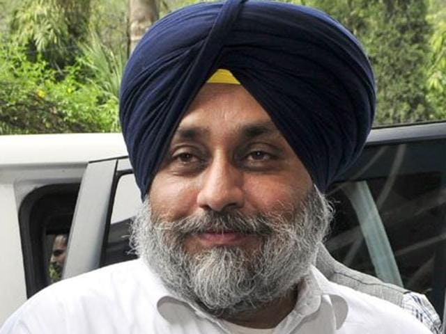Deputy chief minister and Shiromani Akali Dal (SAD) chief Sukhbir Singh Badal. (HT Photo) Deputy chief minister and Shiromani Akali Dal (SAD) chief Sukhbir Singh Badal. (HT Photo)