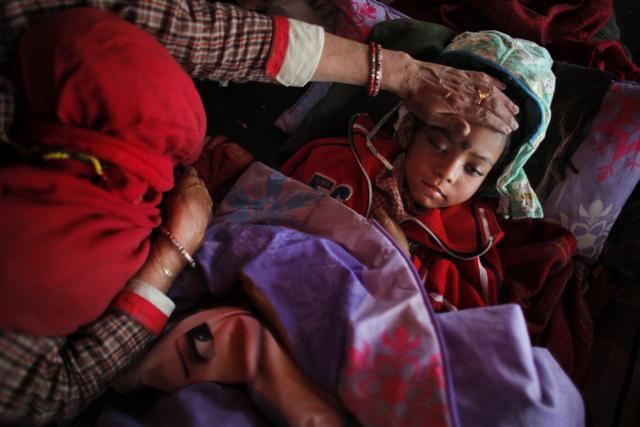 More than 200,000 families affected by the tremors are still living in temporary shelters, at an altitude above 1,500 metres (5,000 feet) where weather conditions will be harshest this winter, a UNICEF statement said. (AP)