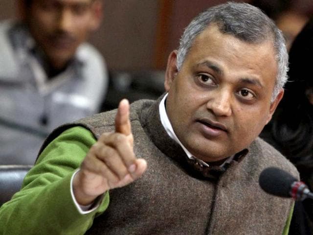 A file photo of AAP leader and former Delhi law minister Somnath Bharti. (PTI Photo) A file photo of AAP leader and former Delhi law minister Somnath Bharti. (PTI Photo)