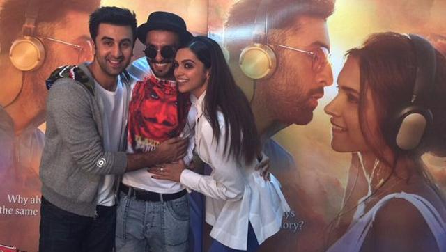 We are all friends here: Deepika Padukone with Ranbir Kapoor and Ranveer Singh. We are all friends here: Deepika Padukone with Ranbir Kapoor and Ranveer Singh.