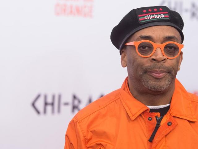 Director Spike Lee attends the premiere of Chi-Raq at the Ziegfeld Theatre in New York. (AP)