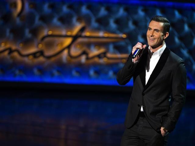 Adam Levine performs during the Sinatra 100 - An All-Star Grammy concert at The Wynn Las Vegas. (AP) Adam Levine performs during the Sinatra 100 - An All-Star Grammy concert at The Wynn Las Vegas. (AP)