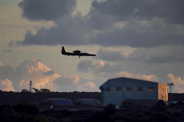 An aircraft comes in to land at RAF Akrotiri, a British air base near costal city of Limassol ,Cyprus, on Wednesday, Dec. 2, 2015. The air base will be used as a launch pad for airstrikes against suspected Islamic State positions inside Syria. (AP Photo) An aircraft comes in to land at RAF Akrotiri, a British air base near costal city of Limassol ,Cyprus, on Wednesday, Dec. 2, 2015. The air base will be used as a launch pad for airstrikes against suspected Islamic State positions inside Syria. (AP Photo)
