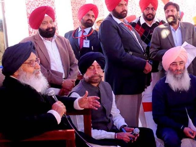 Badal said, “Should I seek her consent on whether these rallies should be organised? If she does not like peace and harmony, it is her own wish.” (HT Photo) Badal said, “Should I seek her consent on whether these rallies should be organised? If she does not like peace and harmony, it is her own wish.” (HT Photo)