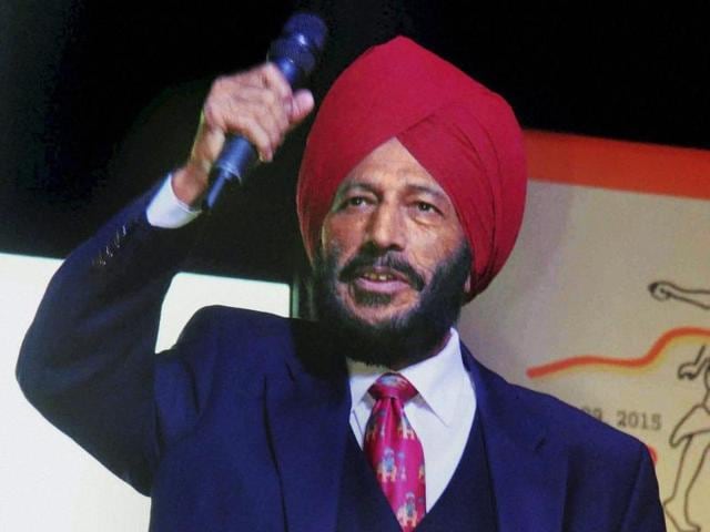 A file photo of legendary Indian athlete Milkha Singh at the flagging off ceremony of 'Hyderabad 10K Run' at Necklace Road in Hyderabad on November 29, 2015. (PTI Photo) A file photo of legendary Indian athlete Milkha Singh at the flagging off ceremony of 'Hyderabad 10K Run' at Necklace Road in Hyderabad on November 29, 2015. (PTI Photo)