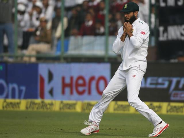 South Africa’s fielder Imran Tahir takes a catch to dismiss India’s Rohit Sharma. (AP Photo)