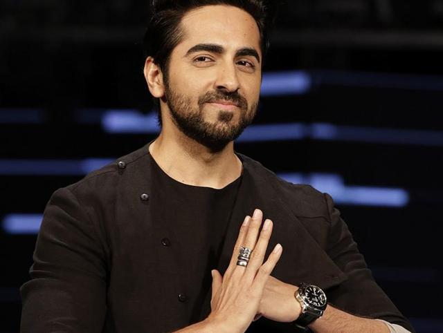 Ayushmann Khurrana’s ring and watch fetched everyone’s attention. (AFP) Ayushmann Khurrana’s ring and watch fetched everyone’s attention. (AFP)