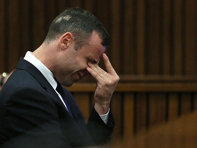 Pistorius breaks down in court as Reeva Steenkamp’s death is examined in minute detail during his trial. (AFP Photo) Pistorius breaks down in court as Reeva Steenkamp’s death is examined in minute detail during his trial. (AFP Photo)