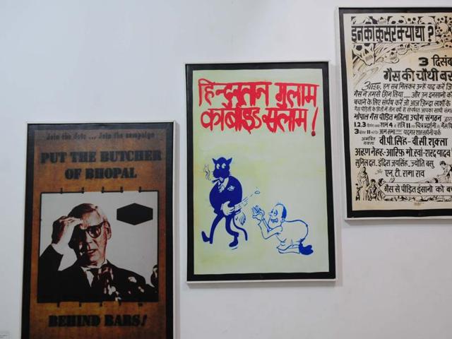 The memoirs at the ‘Remember Bhopal’ museum in Bhopal. (Mujeeb Faruqui/HT photo) The memoirs at the ‘Remember Bhopal’ museum in Bhopal. (Mujeeb Faruqui/HT photo)