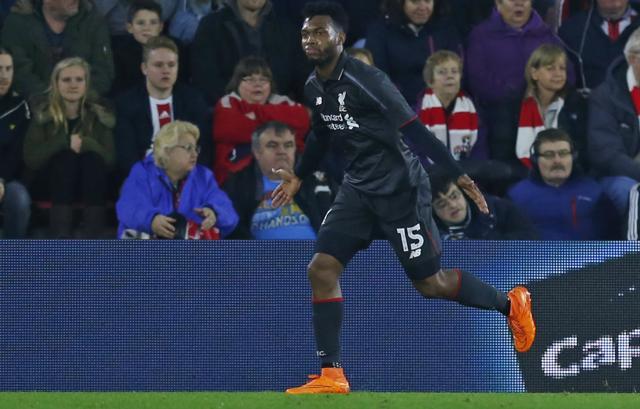 Daniel Sturridge celebrates after scoring the first goal for Liverpool. (Reuters) Daniel Sturridge celebrates after scoring the first goal for Liverpool. (Reuters)