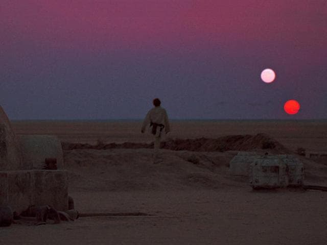 The Tatooine sunset from Star Wars. The Tatooine sunset from Star Wars.