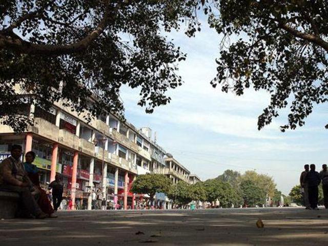 Sector 17, Chandigarh.(HT Photo)