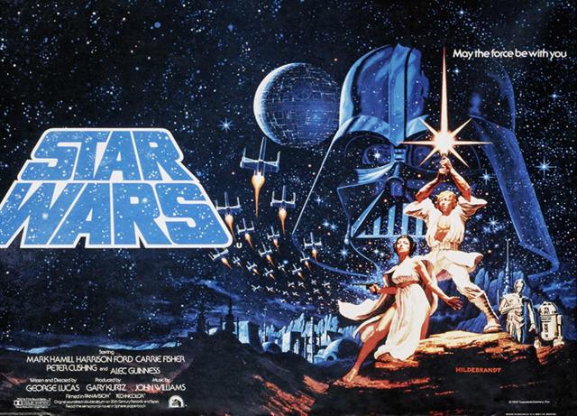 The original Star Wars poster. The original Star Wars poster.