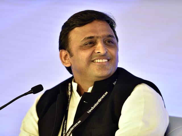 The Samajwadi Party’s 2017 assembly election campaign has begun, literally, with the party song already canned. And the hero in the song is chief minister Akhilesh Yadav. (Gurinder Osan/HT photo) The Samajwadi Party’s 2017 assembly election campaign has begun, literally, with the party song already canned. And the hero in the song is chief minister Akhilesh Yadav. (Gurinder Osan/HT photo)