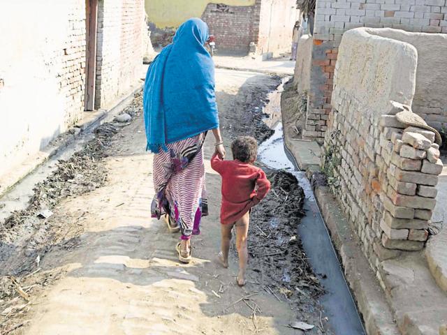 Many villages of the gram panchayats that received the award allegedly practised open defecation. (HT File Photo)