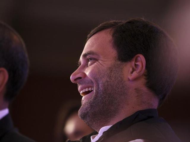 Congress vice-president Rahul Gandhi at the Hindustan Times Leadership Summit in New Delhi. (Virendra Singh Gosain/HT Photo)
