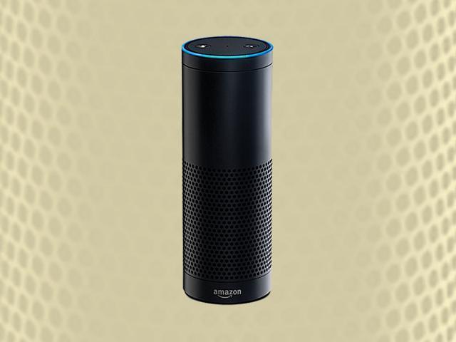 Ear to the ground: The Amazon Echo is shaped like a can of Pringles chips and can hear your voice from across a room. Ear to the ground: The Amazon Echo is shaped like a can of Pringles chips and can hear your voice from across a room.