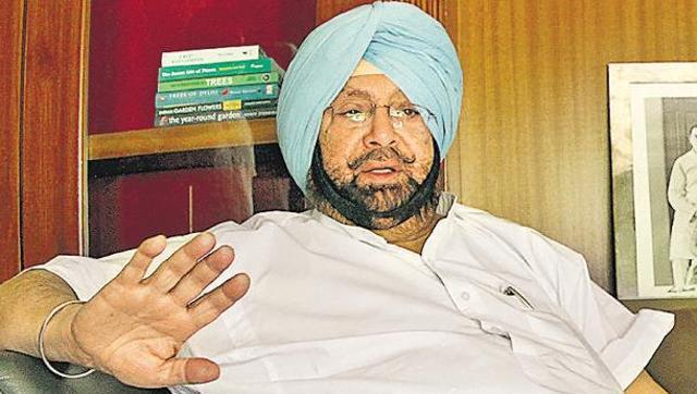 Punjab Pradesh Congress Committee chief Capt Amarinder.(HT Photo)
