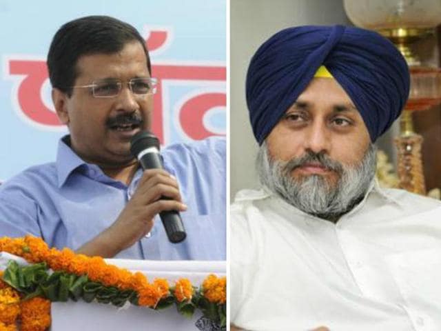 Deputy chief minister Sukhbir Singh Badal said the people of Punjab had already rejected AAP and no theatrics could revive its fortunes.(HT Photo)