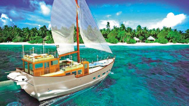 Soneva Aqua (above) has two cabins and James Bond-like features.