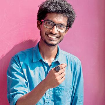 Rohildev N of Fin Robotics. (Photo: Dinesh Krishnan) Rohildev N of Fin Robotics. (Photo: Dinesh Krishnan)
