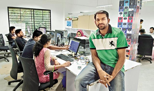 City of start-ups: The Start-Up Village is India’s first incubator funded jointly by the public and private sector. It helps fledgling start-ups raise capital through angel investments, crowdfunding and seed funds. Kerala’s tech entrepreneurs are daring to chase their dreams, says Village chairman Sanjay Vijayakumar (right). The Village has also created around 3,000 jobs in a state whose economy is perceived to be dependent on repatriations from its NRI workforce. (Photo: Dinesh Krishnan) City of start-ups: The Start-Up Village is India’s first incubator funded jointly by the public and private sector. It helps fledgling start-ups raise capital through angel investments, crowdfunding and seed funds. Kerala’s tech entrepreneurs are daring to chase their dreams, says Village chairman Sanjay Vijayakumar (right). The Village has also created around 3,000 jobs in a state whose economy is perceived to be dependent on repatriations from its NRI workforce. (Photo: Dinesh Krishnan)