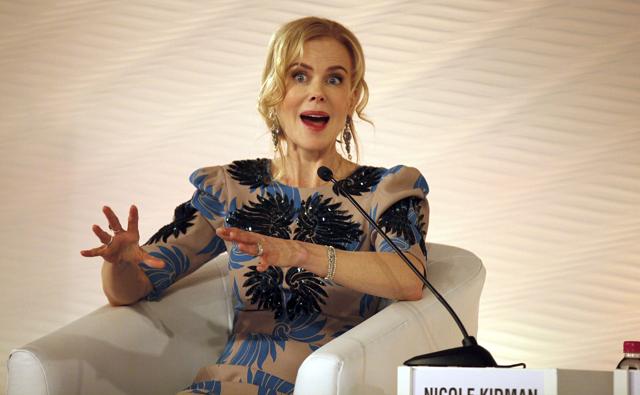 Hollywood actor Nicole Kidman and Suhel Seth, Managing Partner, Counselage India during Hindustan Times Leadership Summit. (Hindustan Times) Hollywood actor Nicole Kidman and Suhel Seth, Managing Partner, Counselage India during Hindustan Times Leadership Summit. (Hindustan Times)