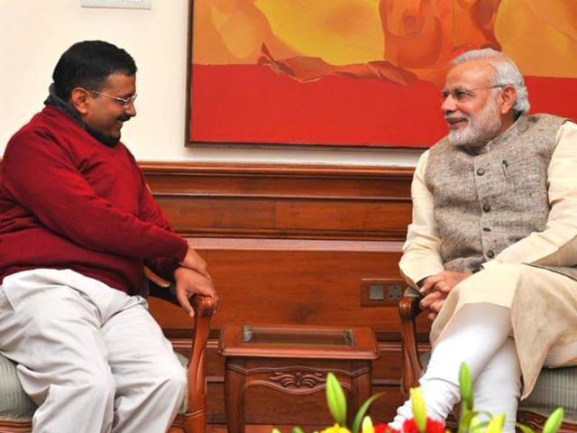 File photo of Delhi CM Arvind Kejriwal and Prime Minister Narendra Modi. Kejriwal has recommended a salary hike for the PM.(APhoto: PMO Twitter accountFP)