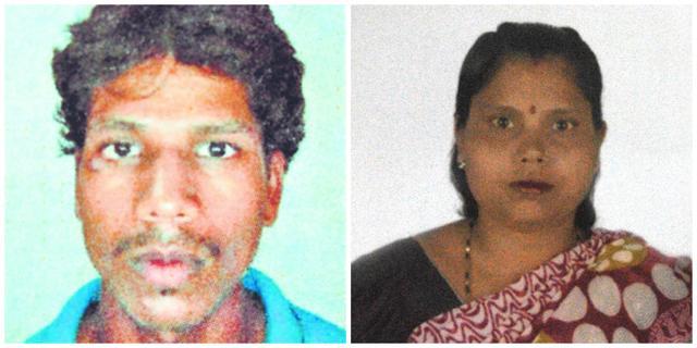 File photos of the deceased Pawan Kumar, 22, (left ) and Ranju Devi, 28. (HT Photo)