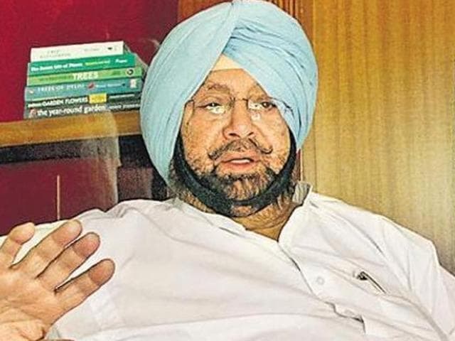 Punjab Congress president Capt Amarinder Singh(HT Photo)