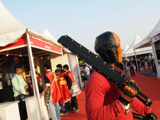 Delhi Comic Con 2015 attracted comic fans from across Delhi sporting the costumes and gears of their favourite comic characters. (HT Photo) Delhi Comic Con 2015 attracted comic fans from across Delhi sporting the costumes and gears of their favourite comic characters. (HT Photo)