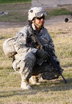A female US soldier on guard during a Peace Concert at the Zawrak Park in central Baghdad on November 7, 2008. With equal opportunity, women must also register for compulsory service, rights groups have argued. (AFP Photo) A female US soldier on guard during a Peace Concert at the Zawrak Park in central Baghdad on November 7, 2008. With equal opportunity, women must also register for compulsory service, rights groups have argued. (AFP Photo)