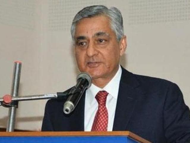 A file photo of Justice TS Thakur speaking at an event. (PTI) A file photo of Justice TS Thakur speaking at an event. (PTI)