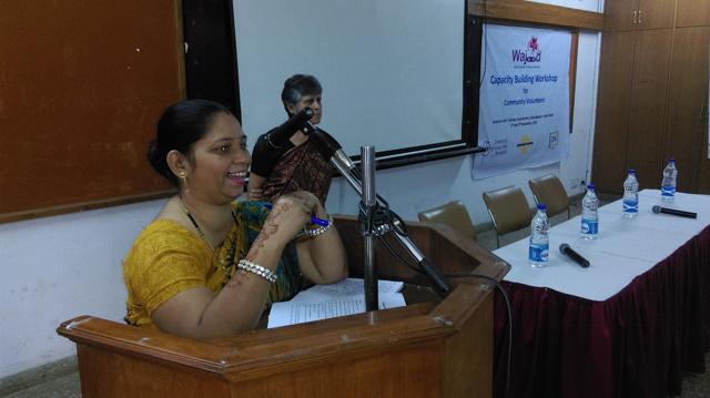 Kusum, who goes by only her first name, speaking at an AINSW event. (Photo: AINSW) Kusum, who goes by only her first name, speaking at an AINSW event. (Photo: AINSW)
