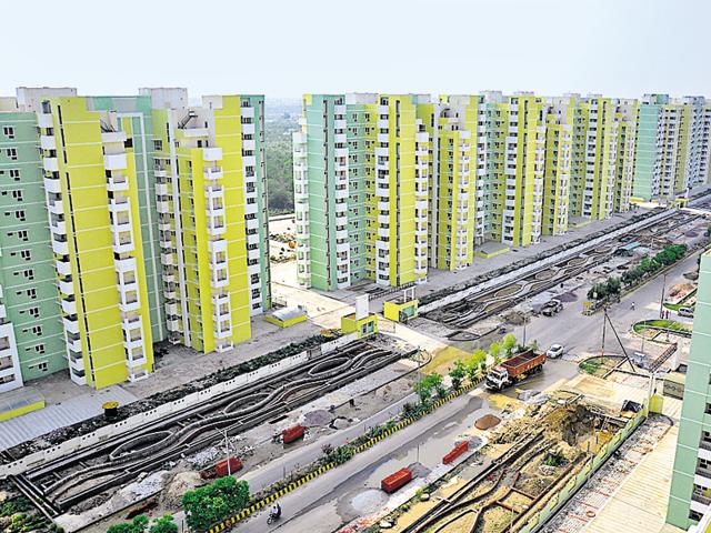 An upcoming project in Gomti Nagar.