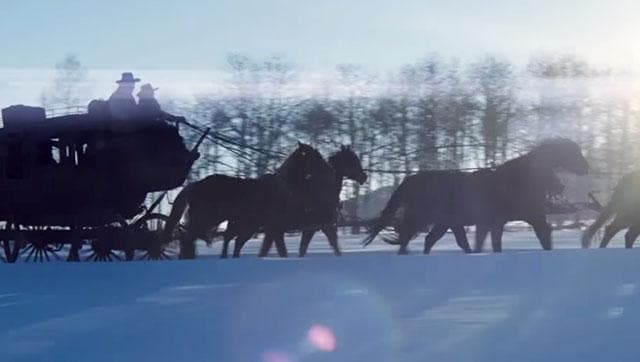 A still from The Hateful Eight. (YouTube) A still from The Hateful Eight. (YouTube)