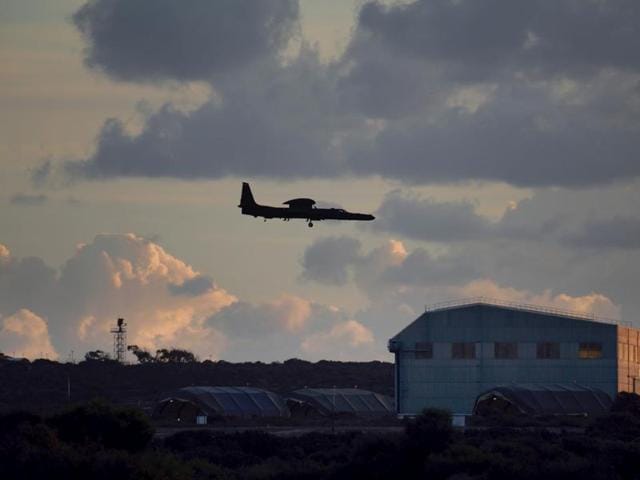 The Syrian government has accused the US-led coalition of launching an airstrike which killed three regime soldiers late on Sunday, an allegations the coalition has denied. (AFP Photo) The Syrian government has accused the US-led coalition of launching an airstrike which killed three regime soldiers late on Sunday, an allegations the coalition has denied. (AFP Photo)