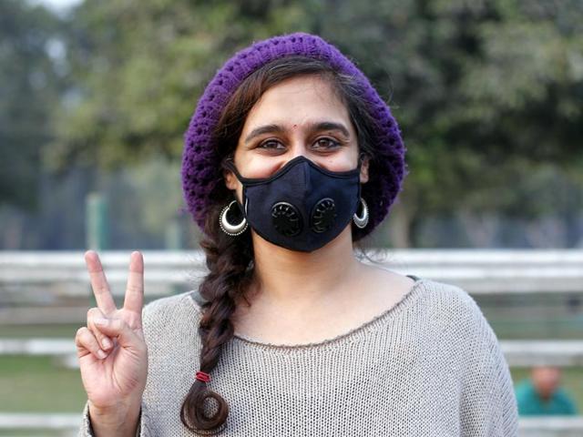 People during the campaign against pollution at India Gate in New Delhi, India. (Ravi Choudhary/ Hindustan Times) People during the campaign against pollution at India Gate in New Delhi, India. (Ravi Choudhary/ Hindustan Times)